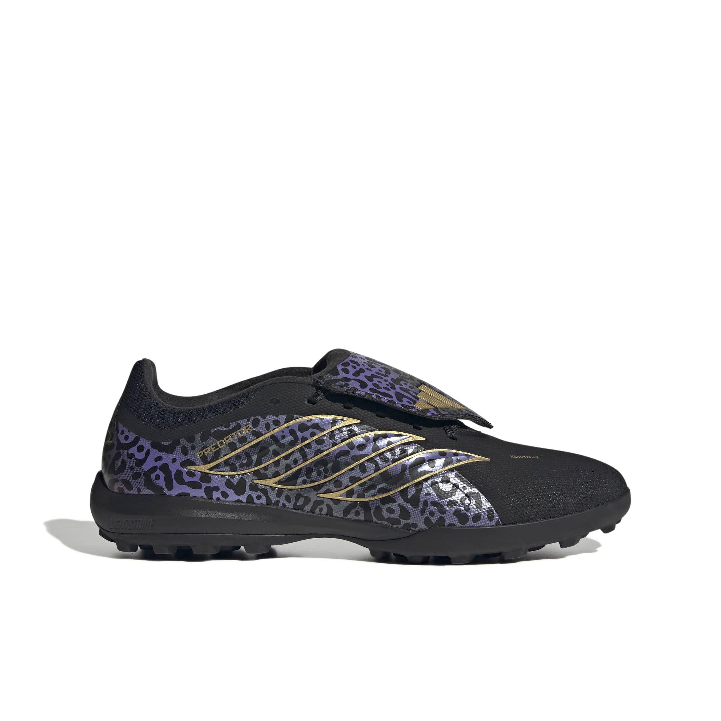 adidas Predator League FOT Turf "Core Black/Gold Metallic/Core Black" Men's Soccer Shoe - BLACK/GOLD/BLACK